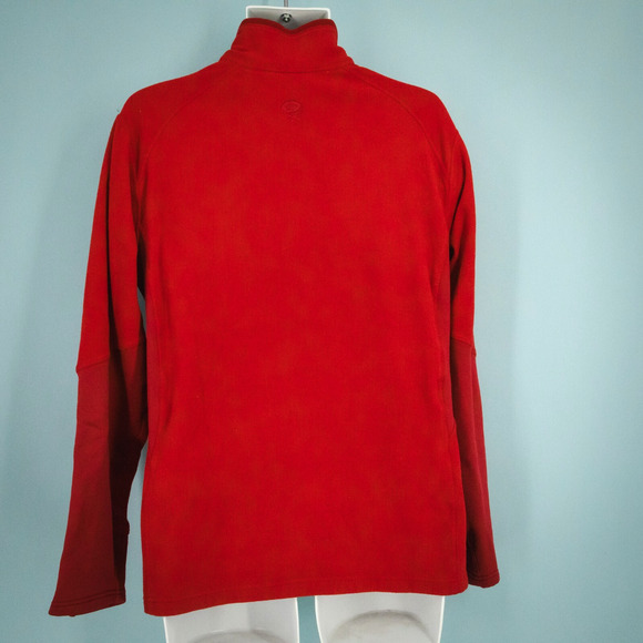 Mountain Hardwear Men's Size Large L Red Strecker Lite 1/4 Zip Fleece Jacket - Picture 4 of 7